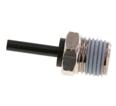 4mm x 1/4'' NPT Plug-in Fitting with Male Threads Brass/PA 66 NBR [2 Pieces]