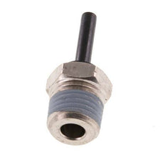 4mm x 1/4'' NPT Plug-in Fitting with Male Threads Brass/PA 66 NBR [2 Pieces]