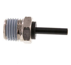 4mm x 1/4'' NPT Plug-in Fitting with Male Threads Brass/PA 66 NBR [2 Pieces]