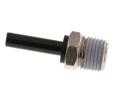 6mm x 1/4'' NPT Plug-in Fitting with Male Threads Brass/PA 66 NBR [2 Pieces]