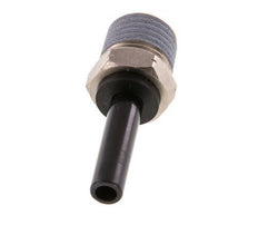 6mm x 1/4'' NPT Plug-in Fitting with Male Threads Brass/PA 66 NBR [2 Pieces]