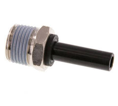 8mm x 3/8'' NPT Plug-in Fitting with Male Threads Brass/PA 66 NBR [2 Pieces]