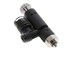 Pneumatic Pressure Regulator 4mm - M5 with Pressure Gauge