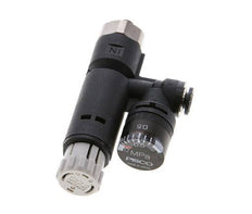 Pneumatic Pressure Regulator 4mm - M5 with Pressure Gauge