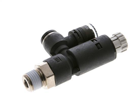 Pneumatic Pressure Regulator 8mm - R1/4'' with Pressure Gauge