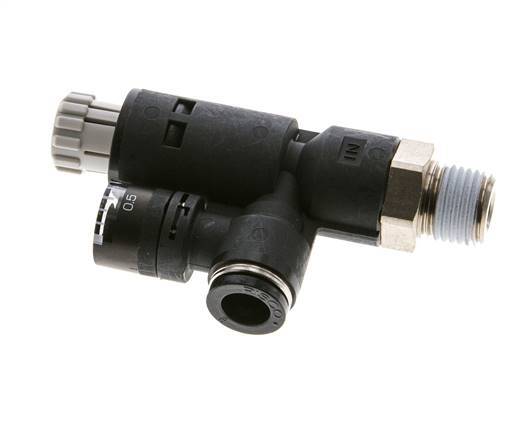 Pneumatic Pressure Regulator 8mm - R1/4'' with Pressure Gauge
