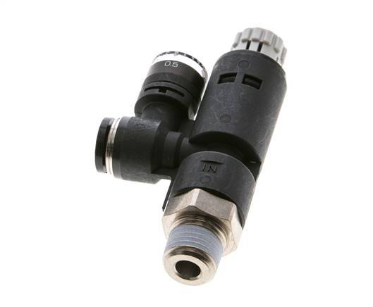 Pneumatic Pressure Regulator 8mm - R1/4'' with Pressure Gauge