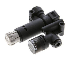 Pneumatic Pressure Regulator 4mm with Pressure Gauge