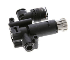 Pneumatic Pressure Regulator 6mm with Pressure Gauge