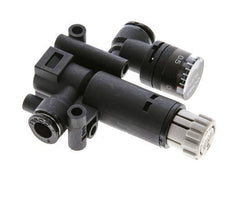 Pneumatic Pressure Regulator 6mm with Pressure Gauge