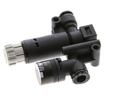 Pneumatic Pressure Regulator 6mm with Pressure Gauge