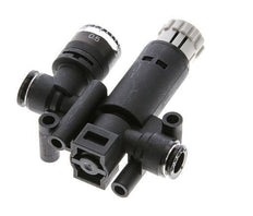 Pneumatic Pressure Regulator 6mm with Pressure Gauge