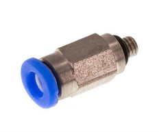 3mm x M 3 Push-in Fitting with Male Threads Steel/POM NBR Compact Design [2 Pieces]