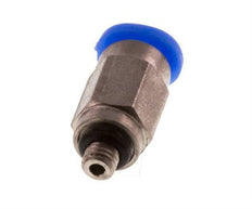 3mm x M 3 Push-in Fitting with Male Threads Steel/POM NBR Compact Design [2 Pieces]