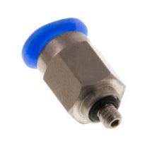 4mm x M 3 Push-in Fitting with Male Threads Steel/POM NBR Compact Design [2 Pieces]