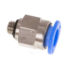 6mm x M 5 Push-in Fitting with Male Threads Brass/POM NBR Compact Design [5 Pieces]