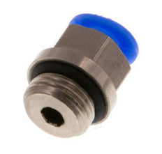 4mm x G1/8'' Push-in Fitting with Male Threads Brass/POM NBR Compact Design [5 Pieces]