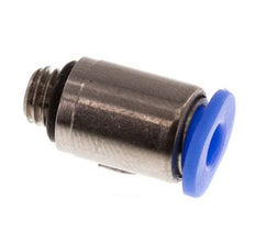 3mm x M 5 Push-in Fitting with Male Threads Brass/POM NBR Inner Hexagon Compact Design [5 Pieces]