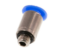 4mm x M 5 Push-in Fitting with Male Threads Brass/POM NBR Inner Hexagon Compact Design [5 Pieces]