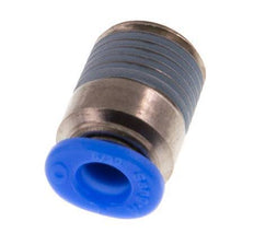 4mm x R1/8'' Push-in Fitting with Male Threads Brass/POM NBR Inner Hexagon Compact Design [5 Pieces]