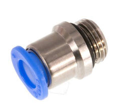 6mm x G1/8'' Push-in Fitting with Male Threads Brass/POM NBR Inner Hexagon Compact Design [5 Pieces]