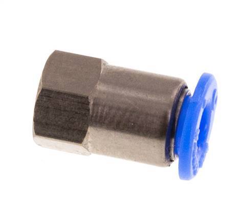 4mm x M 3 Push-in Fitting with Female Threads Steel/POM NBR Compact Design [2 Pieces]