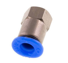 4mm x M 3 Push-in Fitting with Female Threads Steel/POM NBR Compact Design [2 Pieces]