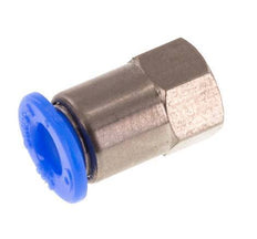 4mm x M 3 Push-in Fitting with Female Threads Steel/POM NBR Compact Design [2 Pieces]