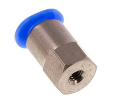 4mm x M 3 Push-in Fitting with Female Threads Steel/POM NBR Compact Design [2 Pieces]