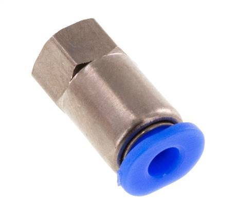 3mm x M 5 Push-in Fitting with Female Threads Brass/POM NBR Compact Design [2 Pieces]