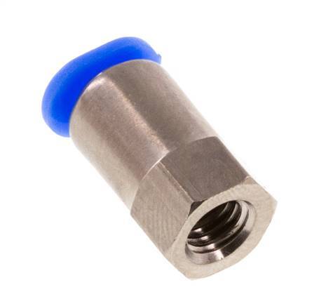 3mm x M 5 Push-in Fitting with Female Threads Brass/POM NBR Compact Design [2 Pieces]