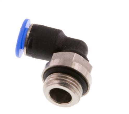 4mm x G1/8'' 90deg Elbow Push-in Fitting with Male Threads Brass/PBT NBR Short Sleeve Rotatable Compact Design [2 Pieces]