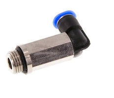 4mm x G1/8'' 90deg Elbow Push-in Fitting with Male Threads Brass/PBT NBR Long Sleeve Rotatable Compact Design [2 Pieces]