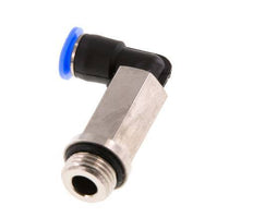 4mm x G1/8'' 90deg Elbow Push-in Fitting with Male Threads Brass/PBT NBR Long Sleeve Rotatable Compact Design [2 Pieces]