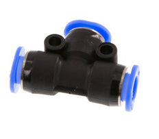 6mm Tee Push-in Fitting PBT NBR Compact Design [2 Pieces]