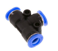 6mm Tee Push-in Fitting PBT NBR Compact Design [2 Pieces]