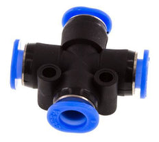6mm Cross Push-in Fitting PA 66 NBR Compact Design