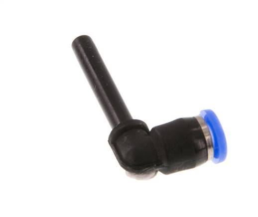 3mm x 3mm 90deg Elbow Push-in Fitting with Plug-in PBT NBR Compact Design [2 Pieces]