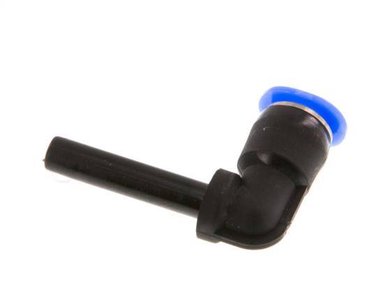 4mm x 4mm 90deg Elbow Push-in Fitting with Plug-in PBT NBR Compact Design [2 Pieces]