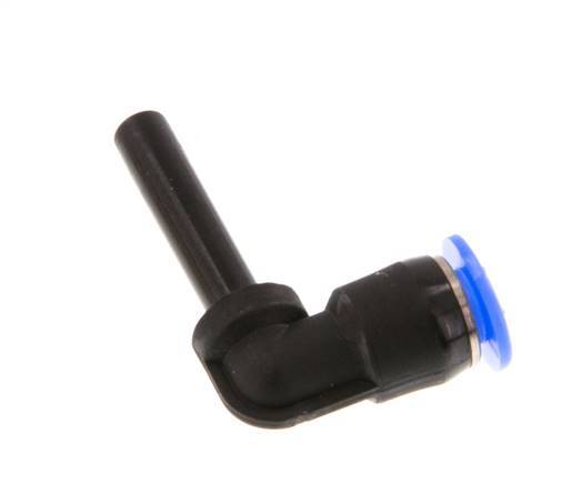 4mm x 4mm 90deg Elbow Push-in Fitting with Plug-in PBT NBR Compact Design [2 Pieces]