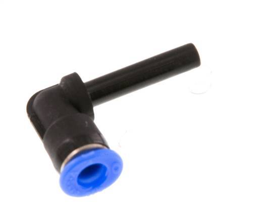4mm x 4mm 90deg Elbow Push-in Fitting with Plug-in PBT NBR Compact Design [2 Pieces]