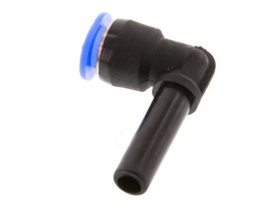 6mm x 6mm 90deg Elbow Push-in Fitting with Plug-in PBT NBR Compact Design [2 Pieces]