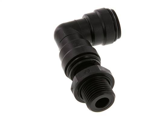 15mm x G1/2'' 90deg Elbow Push-in Fitting with Male Threads POM NBR Rotatable