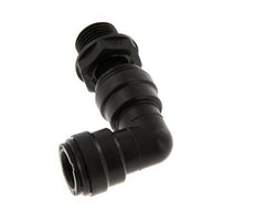 15mm x G1/2'' 90deg Elbow Push-in Fitting with Male Threads POM NBR Rotatable