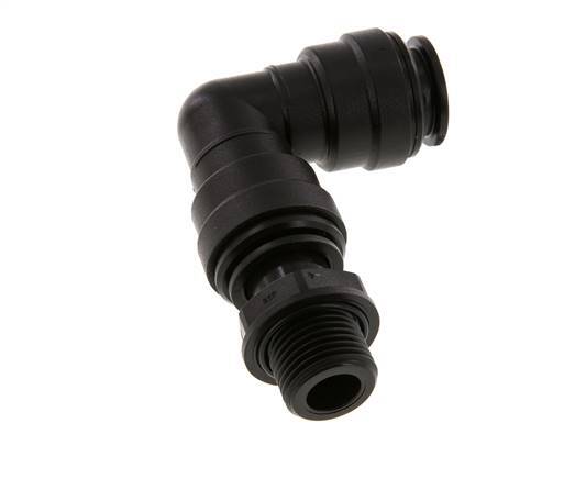 18mm x G1/2'' 90deg Elbow Push-in Fitting with Male Threads POM NBR Rotatable