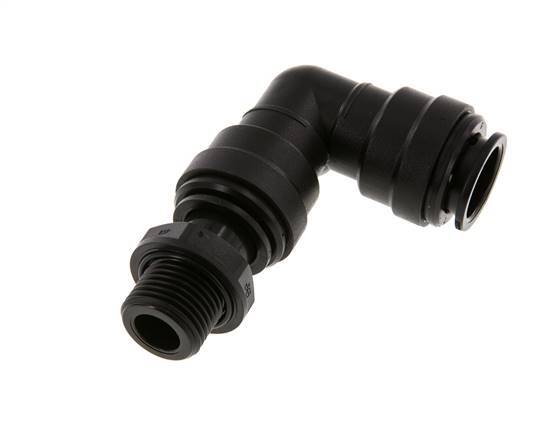 18mm x G1/2'' 90deg Elbow Push-in Fitting with Male Threads POM NBR Rotatable