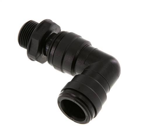 22mm x G3/4'' 90deg Elbow Push-in Fitting with Male Threads POM NBR Rotatable