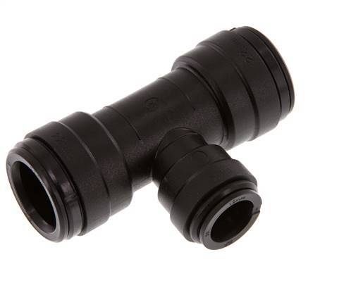 15mm x 22mm Tee Push-in Fitting POM NBR FDA