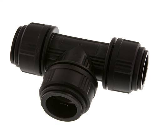 28mm Tee Push-in Fitting Brass/POM NBR FDA