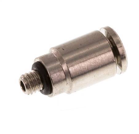 3mm x M 3 Push-in Fitting with Male Threads Brass NBR [2 Pieces]